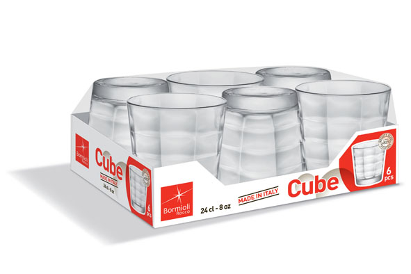 Cube Tumbler 24cl Set6