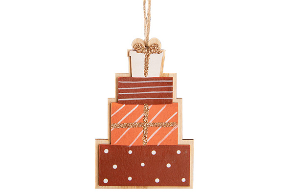 Hanger Gifts Coppery Pink Multi-Kleur 6, - 5x1xh30cm Langwerpig Hout