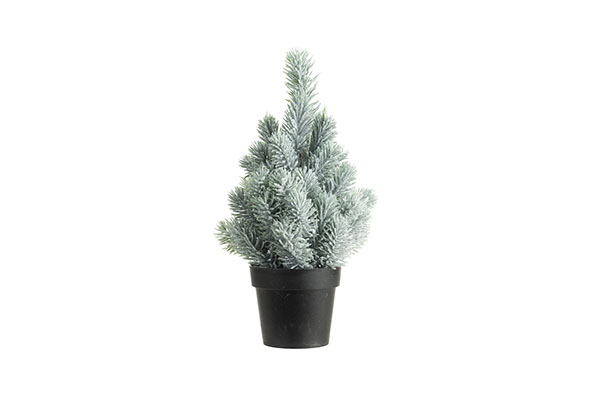 Kerstboom Mini Snowy Groen 19x19xh30cm K - Unststof